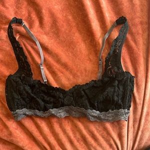Cute Black Lace Bralette
